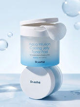 Load image into Gallery viewer, Aqua Infusion Cooling Jelly Toner Pad 180mL / 70 Pads • Refreshing Cooling • Hydration Boost • Soft Skin Prep